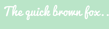 Image with Font Color FFFFFF and Background Color BAE5C8